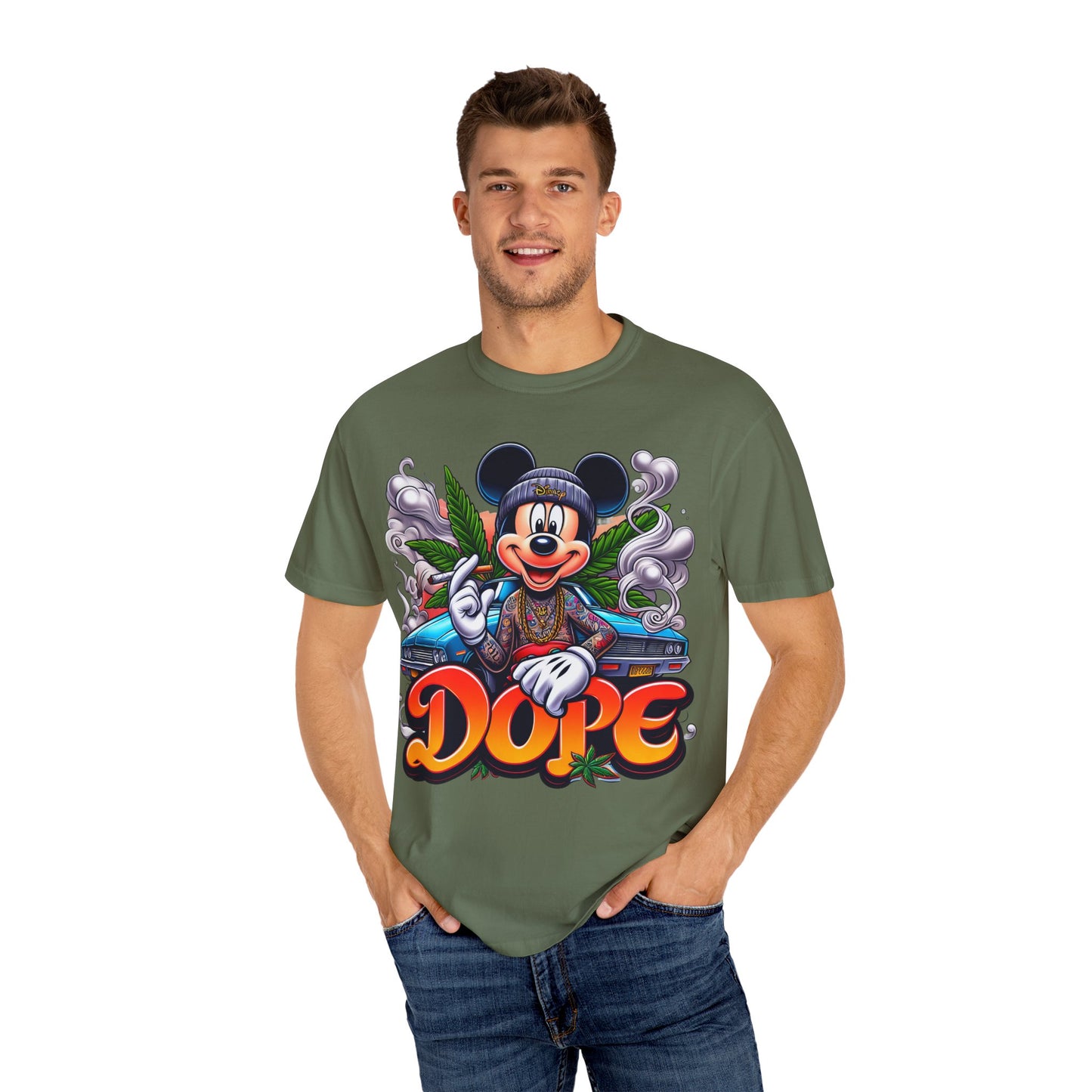 Dope Vibes Unisex Garment-Dyed T-shirt | Streetwear, Gift for Him, Urban Style, Graphic Tee, Fun Apparel, Cannabis, 420