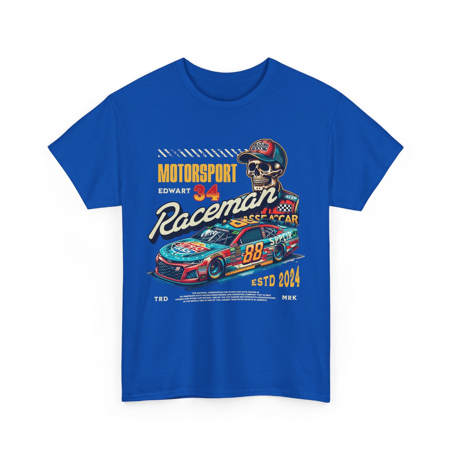 Unisex Heavy Cotton Racing Tee - Motorsport Fan Apparel, Vintage Car Shirt, Dad Gift, Race Day Outfit, NASCAR Driving Shirt