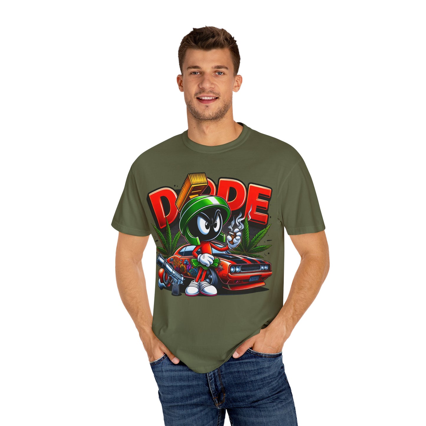 Dope Vibe Unisex Tee, Streetwear Graphic T-shirt, Cool Cartoon Shirt, Gift for Car Lovers, Retro Style Apparel. 420, Cannabis