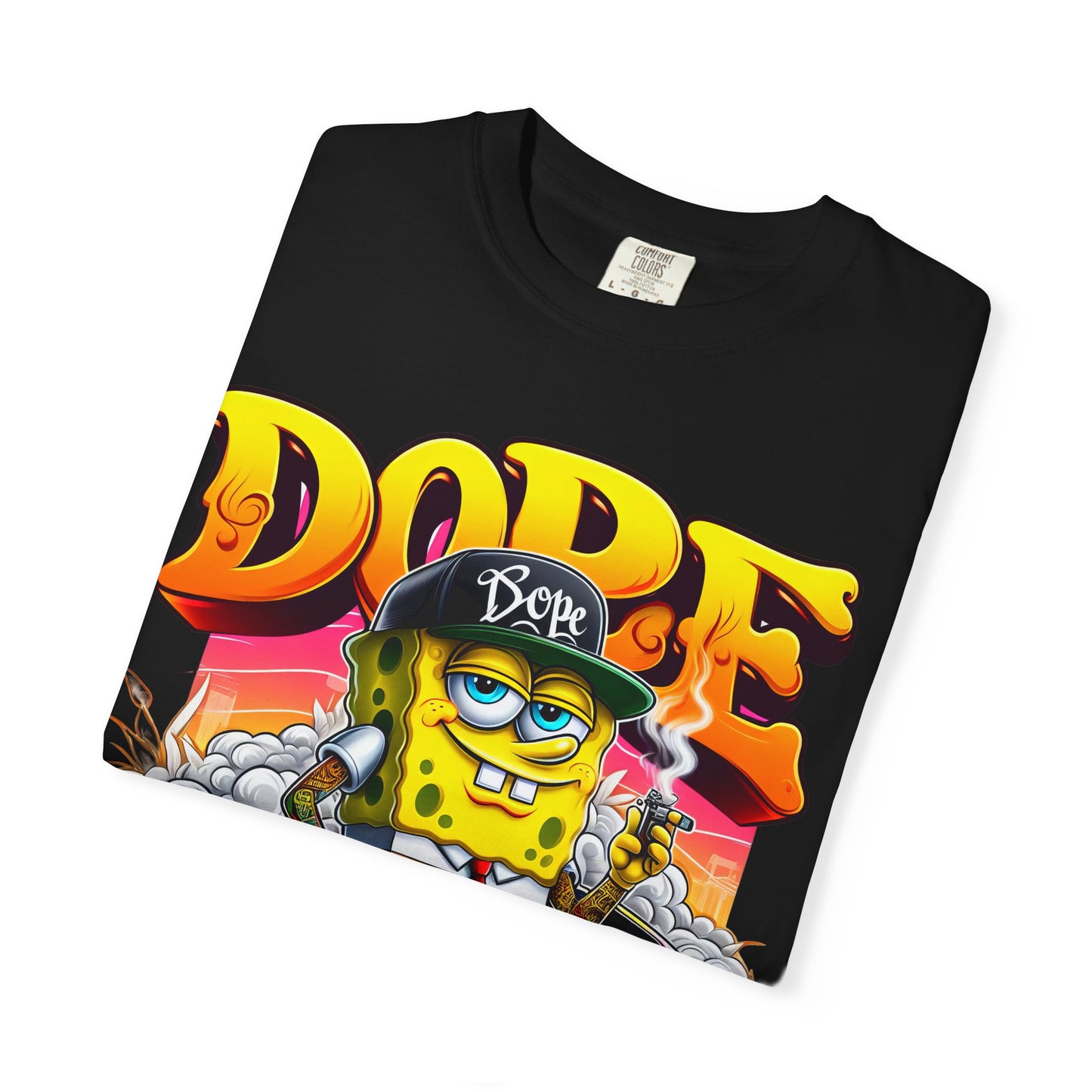 Dope SpongeBob Unisex T-shirt | Streetwear, Casual Wear, Graphic Tee, 420, Cannabis
