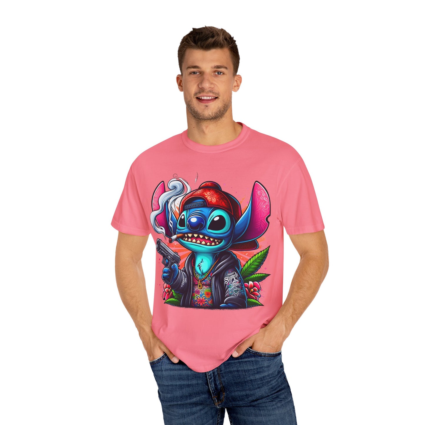 Vibrant Cartoon Graphic Tee, Unisex T-shirt, Casual Wear, Streetwear Style, Summer Fashion, Gift for Friends, Cannabis, 420