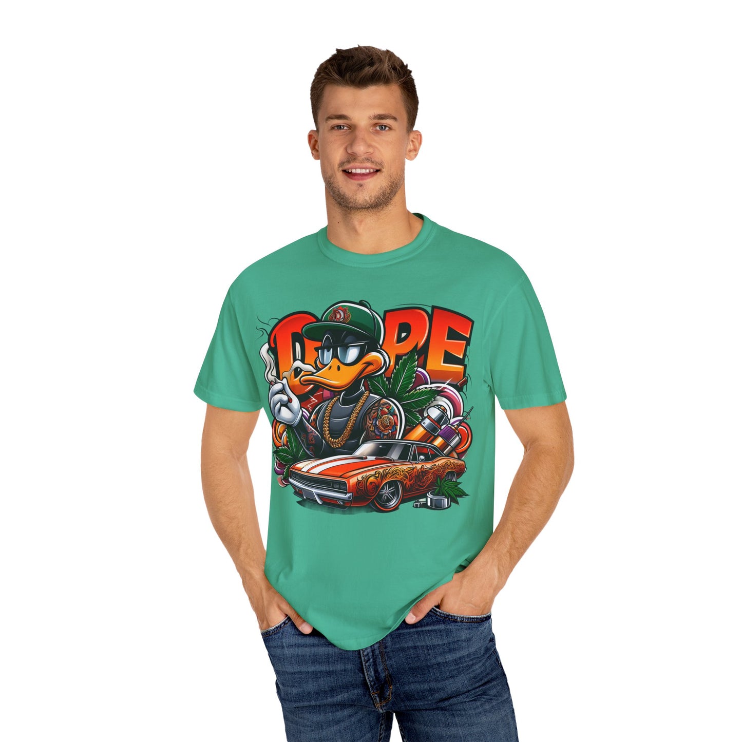 Cool Graphic T-Shirt, Streetwear Style, Urban Fashion, Unisex Tee, Casual Wear, Gift for Car Lovers, Hip-Hop Vibe, 420, Cannabis