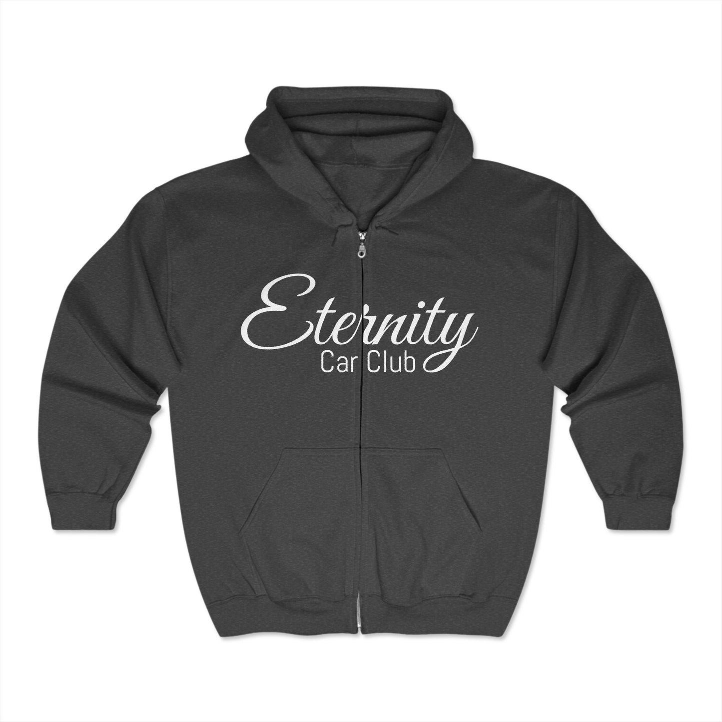 Eternity Car Club Unisex Full Zip Sweatshirt - Cozy & Stylish Hoodie for Car Enthusiasts