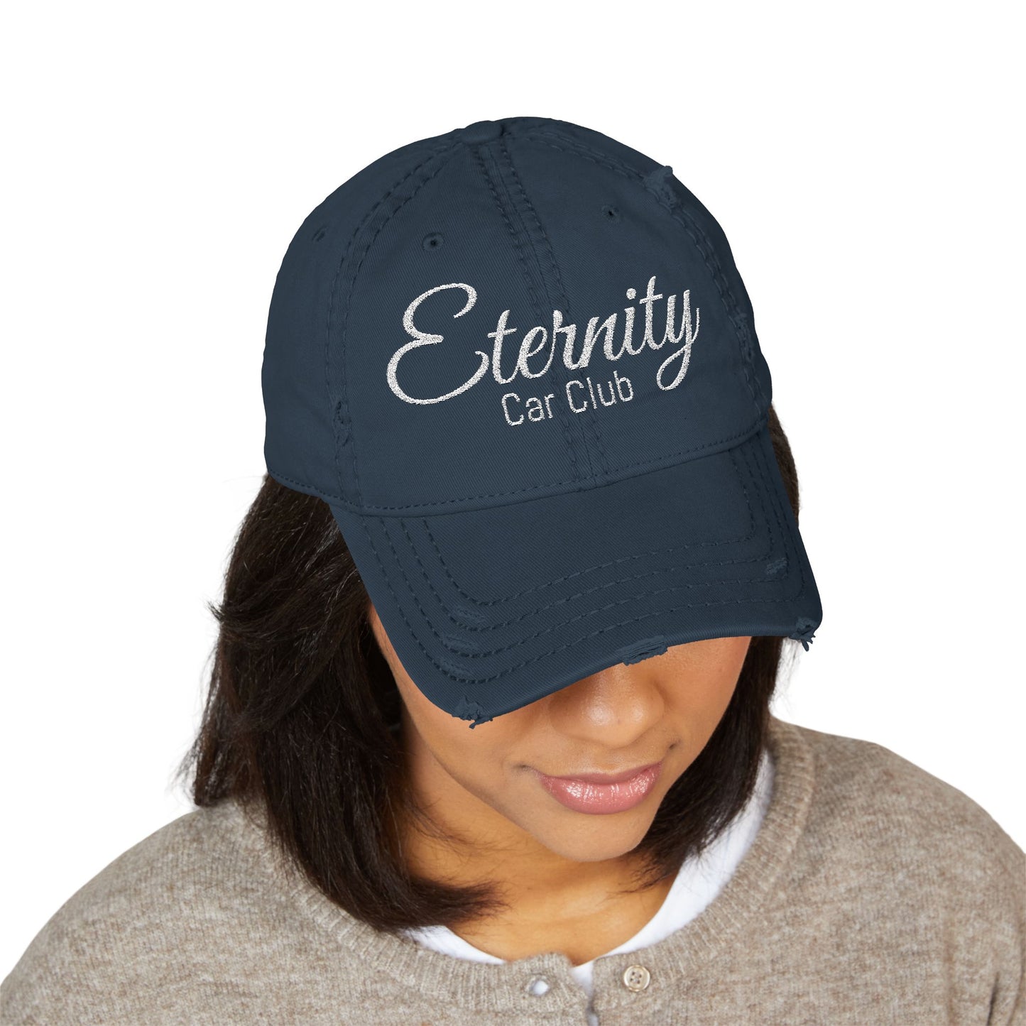 Embroidered Trendy Distressed Dad Hat