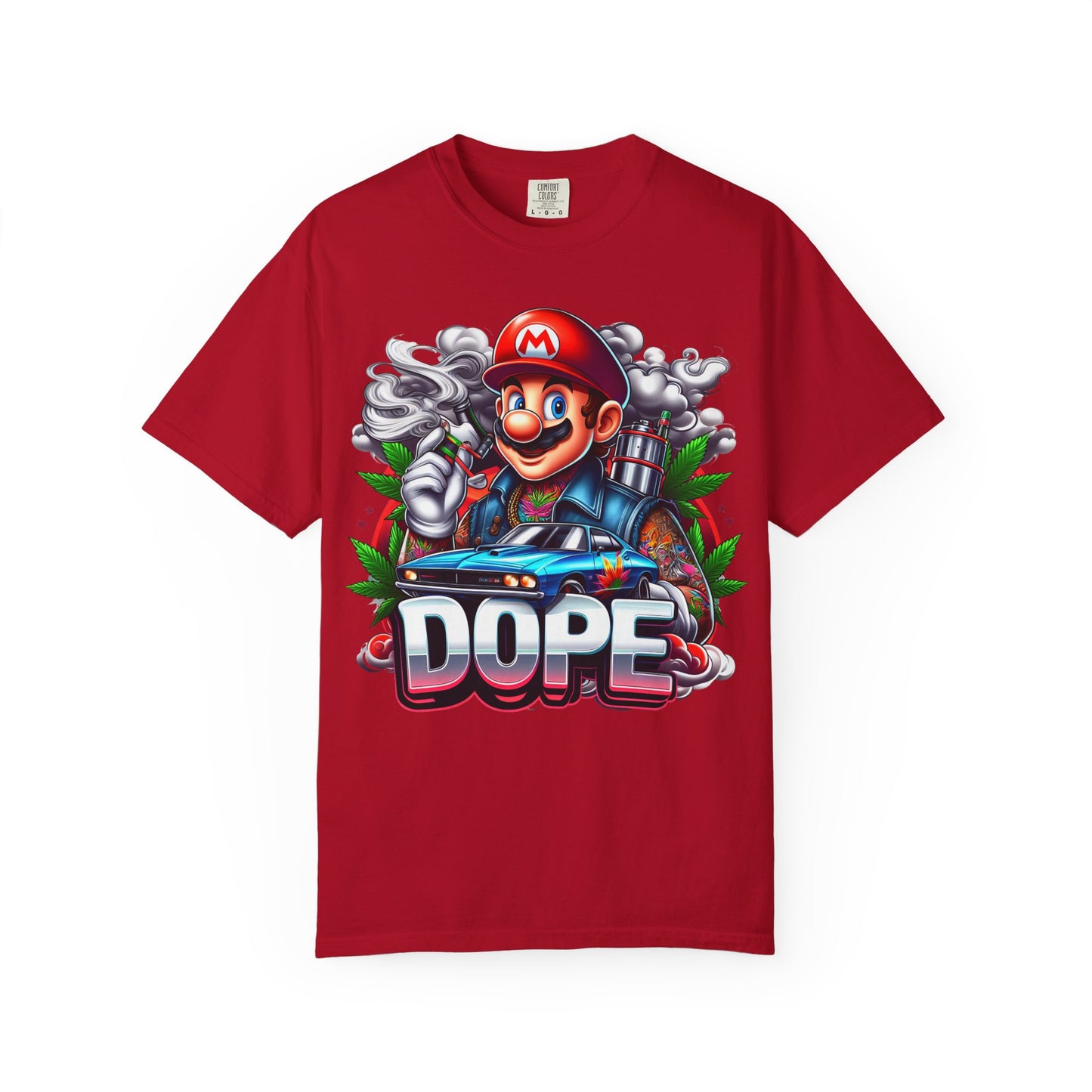 Dope Graphic Tee | Unisex Garment-Dyed T-shirt, Retro Gamer Shirt, Cute Gift for Gamers, Streetwear, Hip Hop Fashion, 420, Cannabis