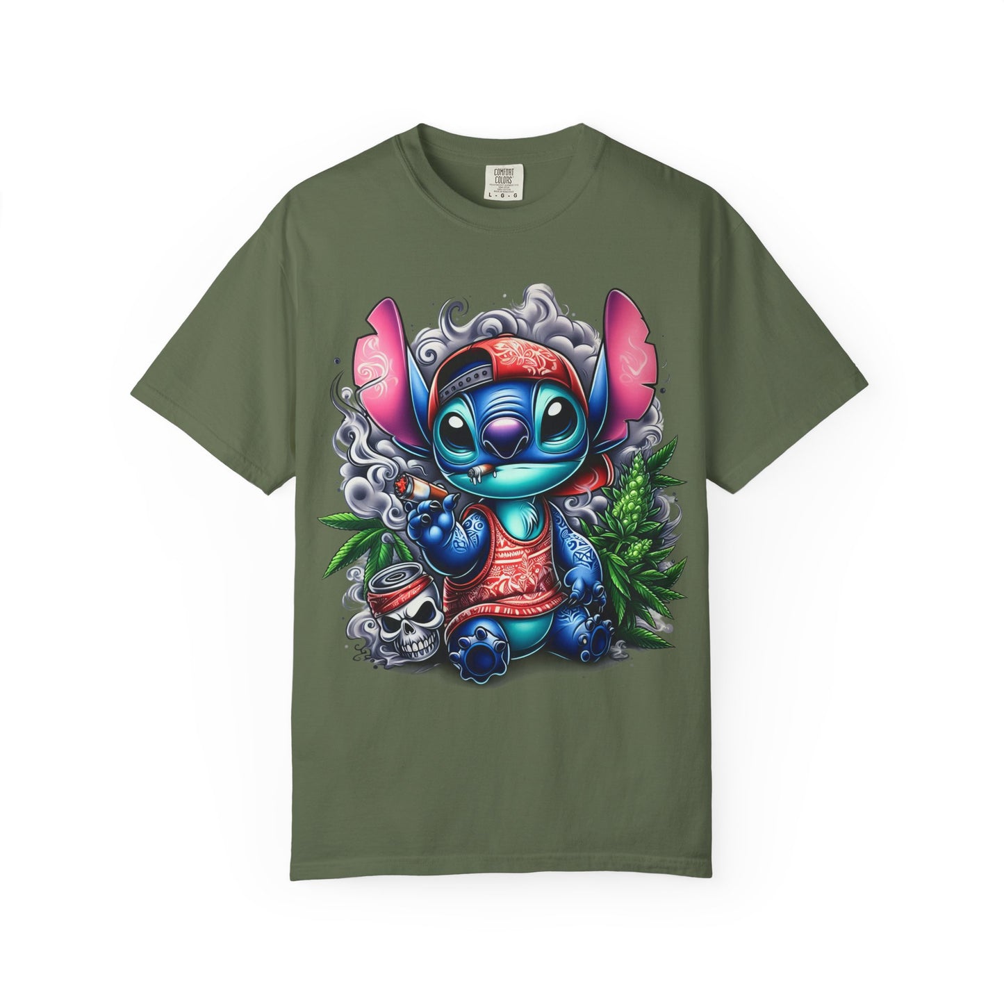 Vibrant Cartoon Character T-shirt, Fun Unisex Tee, Casual Streetwear, Gift for Teens, Summer Wardrobe Essential, Cannabis, 420