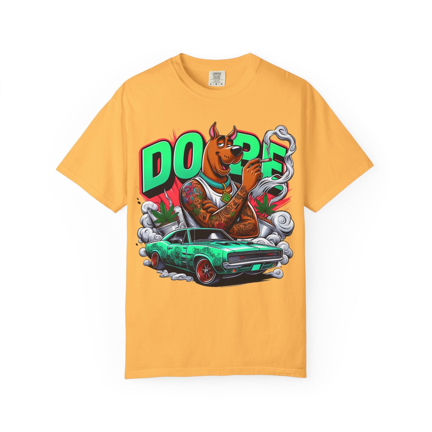 Dope Scooby-Doo Unisex T-Shirt, Cool Graphic Tee, Streetwear Shirt, Gift for Dog Lovers, Retro T-Shirt, 420, Cannabis