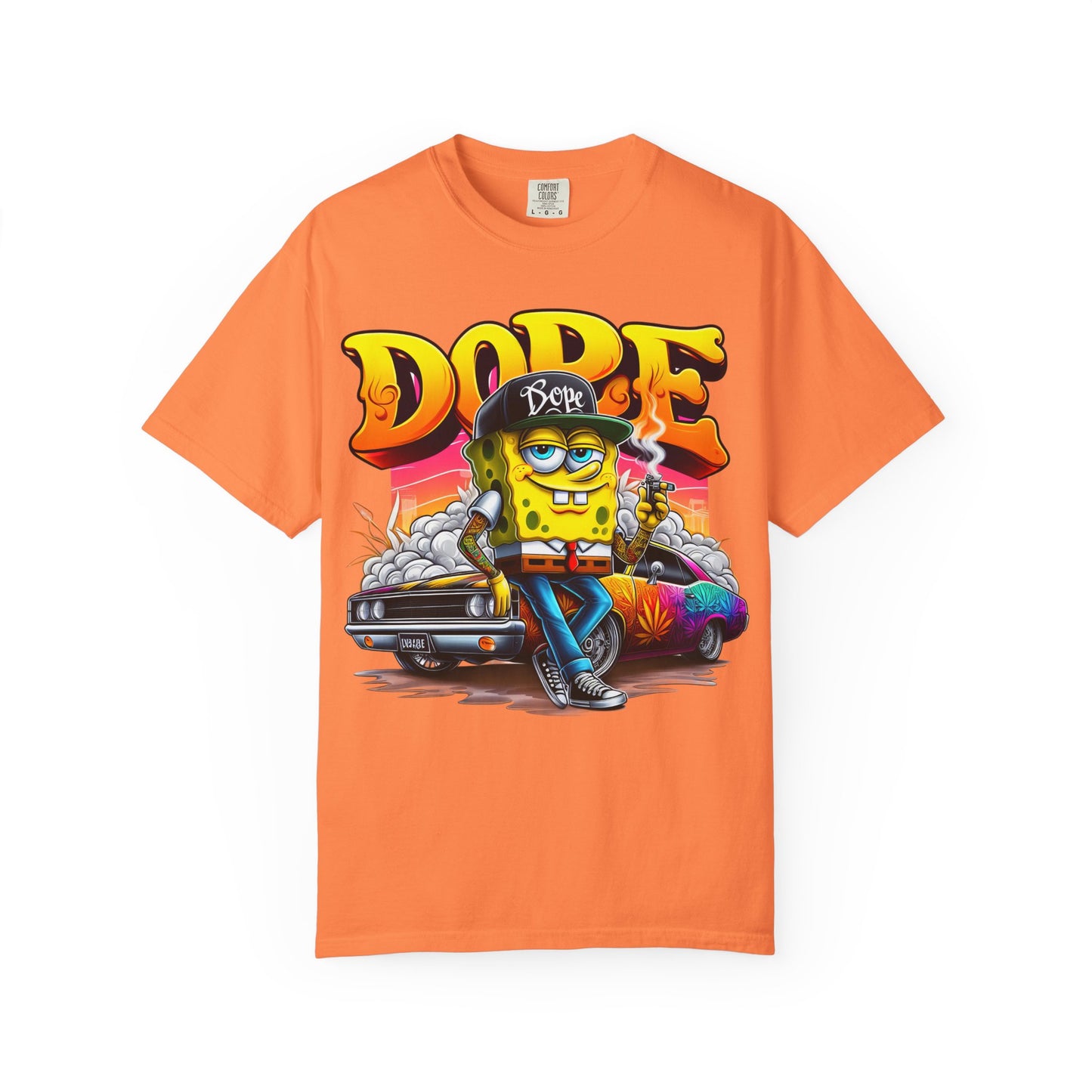 Dope SpongeBob Unisex T-shirt | Streetwear, Casual Wear, Graphic Tee, 420, Cannabis