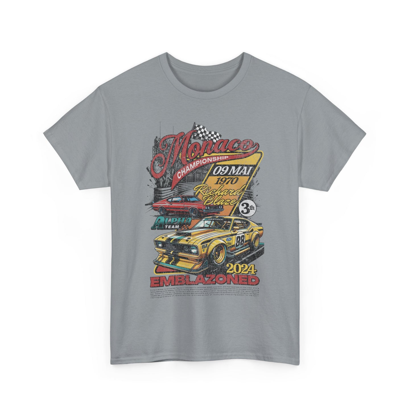 Vintage Racing Graphic Tee, Nostalgic Car T-Shirt, Unisex Heavy Cotton Tee, Gift for Gearheads, Retro Auto Lovers