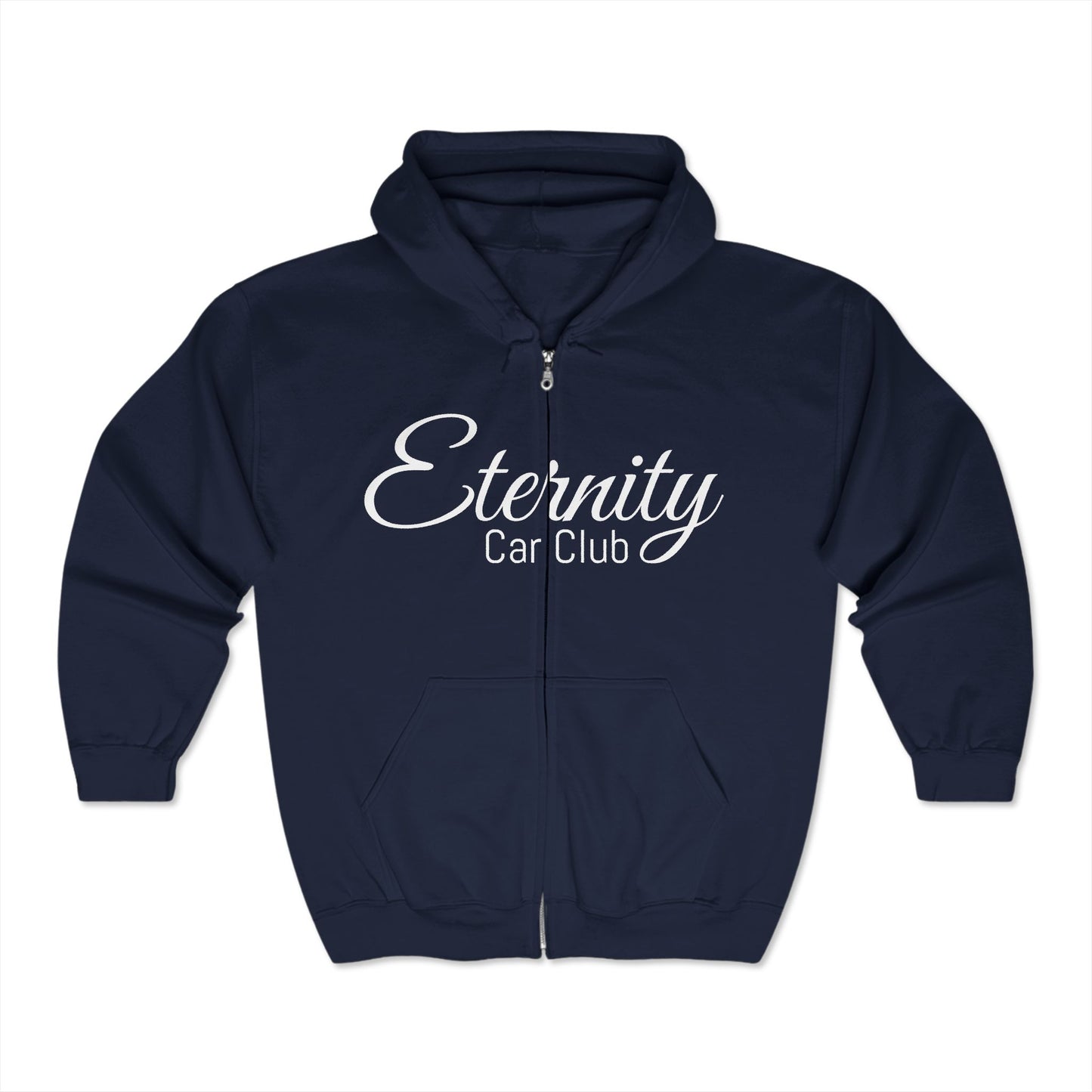 Eternity Car Club Unisex Full Zip Sweatshirt - Cozy & Stylish Hoodie for Car Enthusiasts