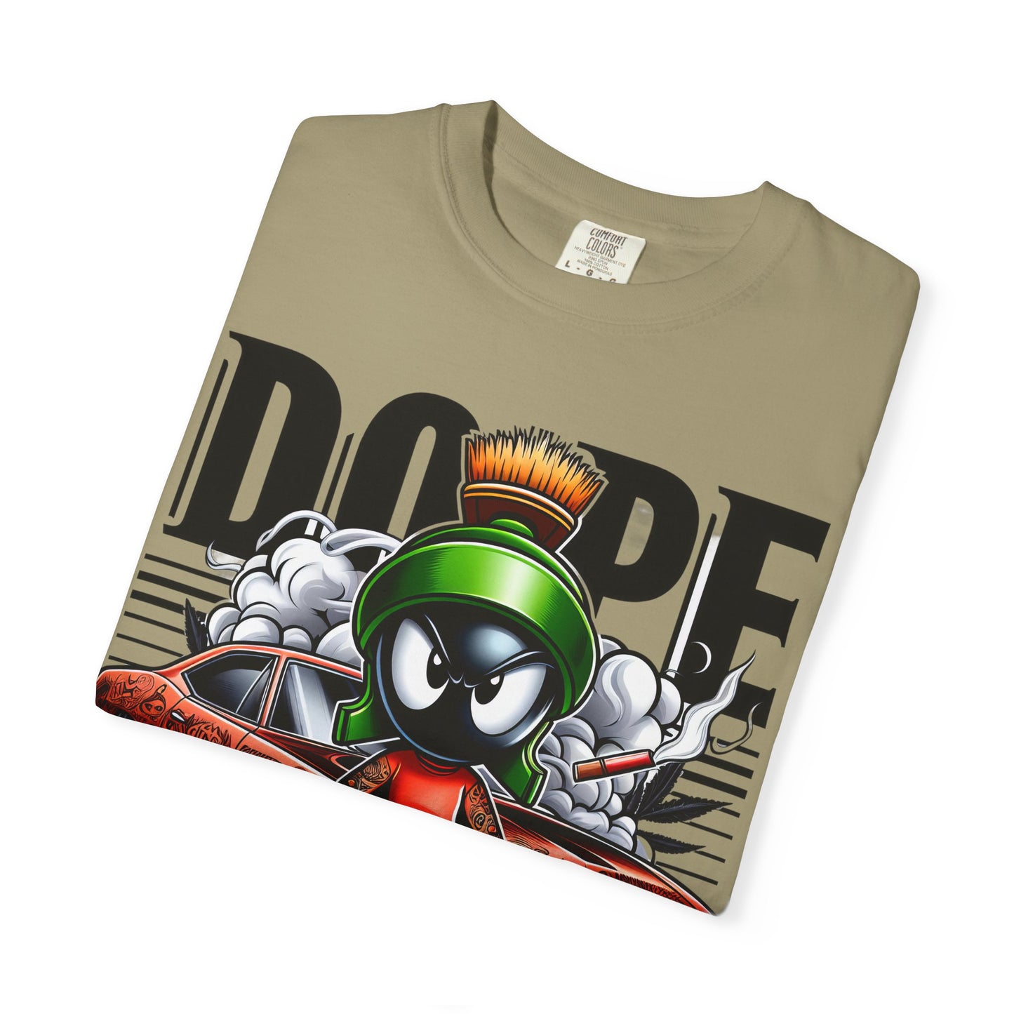 Dope Marvin the Martian Unisex T-shirt, Retro Cartoon Tee, Streetwear Top, Gift for Fans, Casual Everyday Wear, Perfect for Parties, Cannabis, 420
