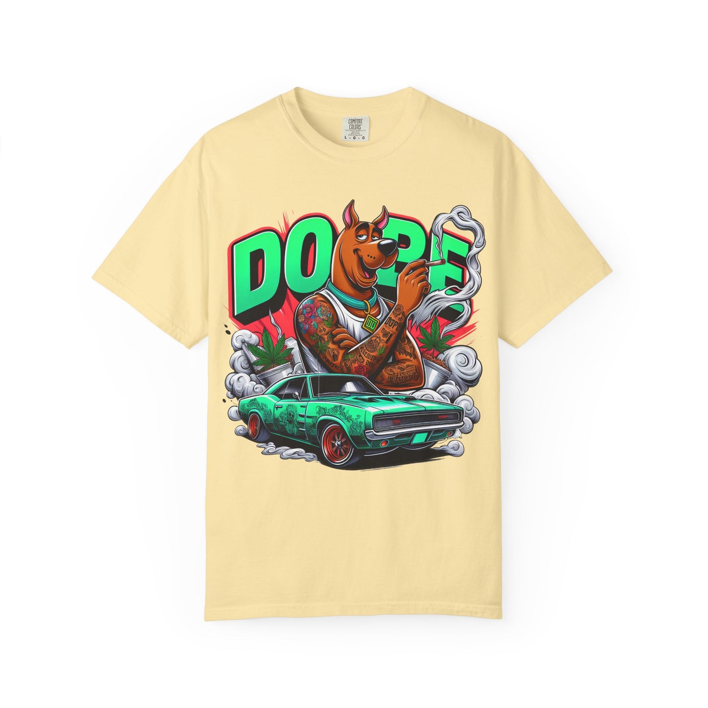 Dope Scooby-Doo Unisex T-Shirt, Cool Graphic Tee, Streetwear Shirt, Gift for Dog Lovers, Retro T-Shirt, 420, Cannabis
