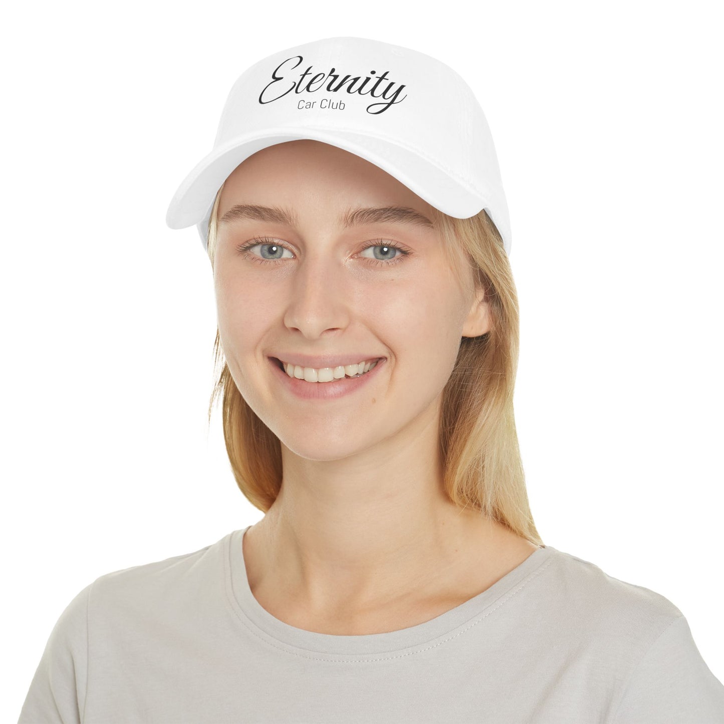 Eternity Car Club Low Profile Baseball Cap - Stylish Red Cap for Car Enthusiasts