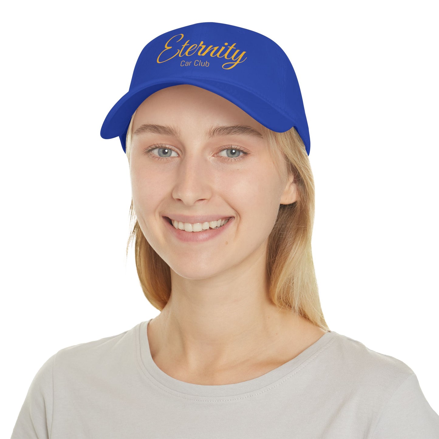 Eternity Car Club Low Profile Baseball Cap - Stylish Red Cap for Car Enthusiasts