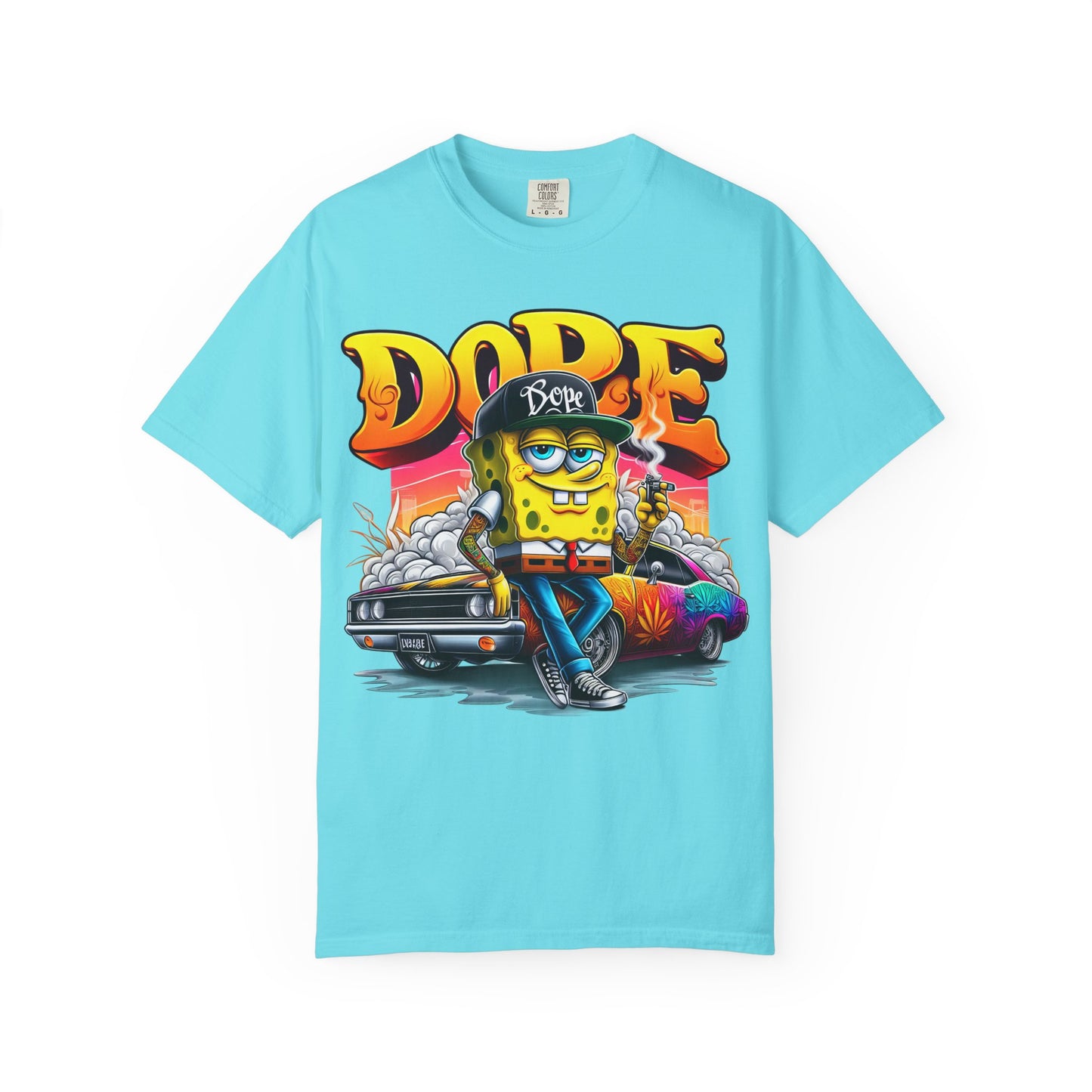 Dope SpongeBob Unisex T-shirt | Streetwear, Casual Wear, Graphic Tee, 420, Cannabis