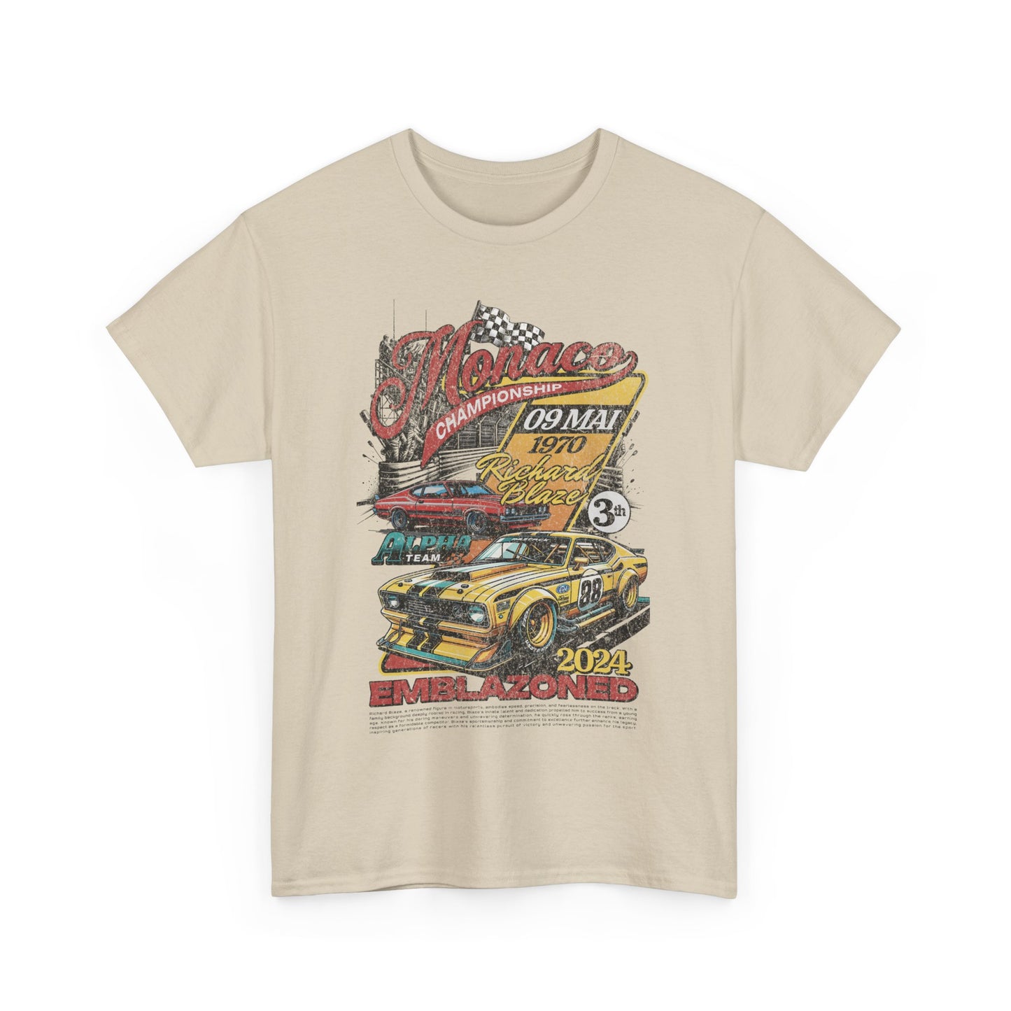 Vintage Racing Graphic Tee, Nostalgic Car T-Shirt, Unisex Heavy Cotton Tee, Gift for Gearheads, Retro Auto Lovers
