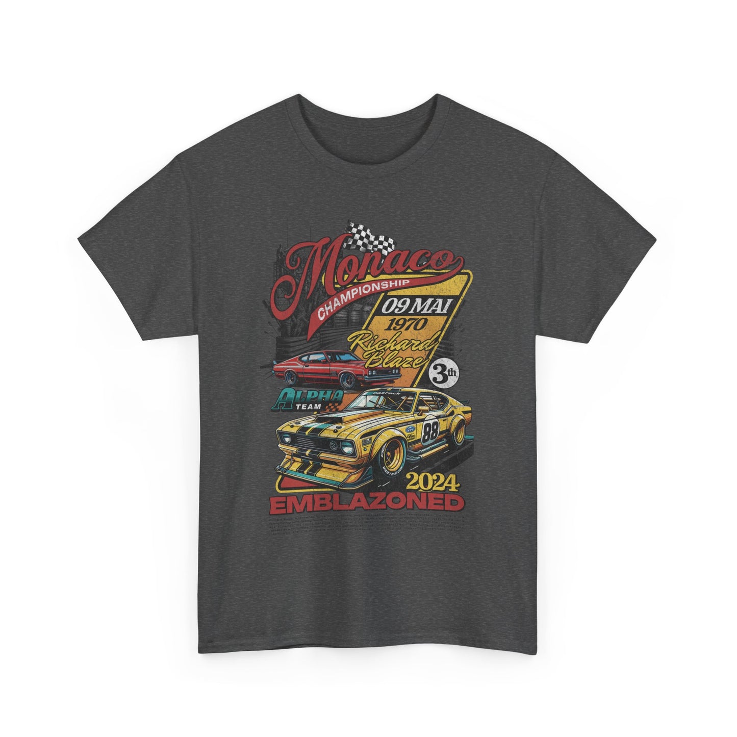 Vintage Racing Graphic Tee, Nostalgic Car T-Shirt, Unisex Heavy Cotton Tee, Gift for Gearheads, Retro Auto Lovers