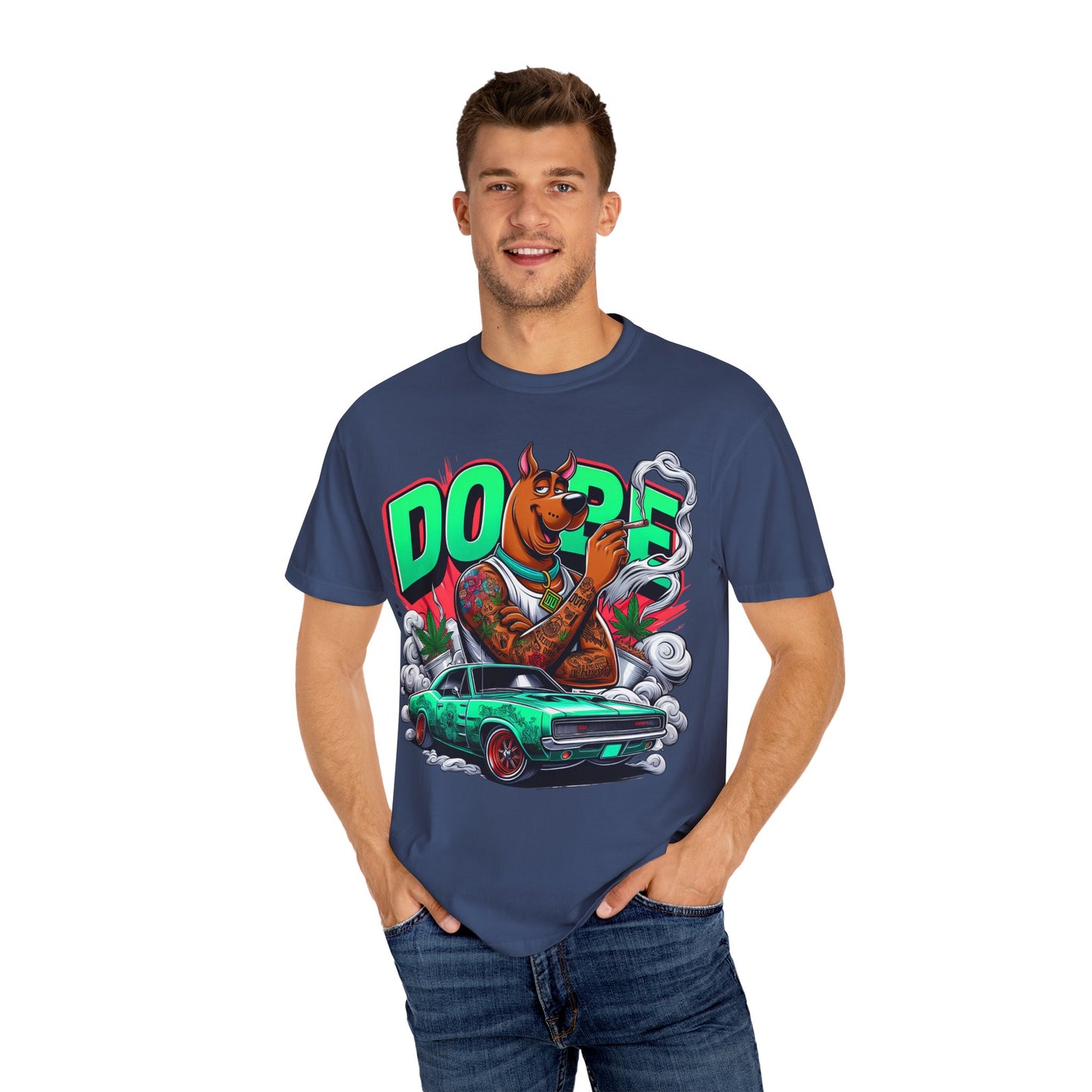 Dope Scooby-Doo Unisex T-Shirt, Cool Graphic Tee, Streetwear Shirt, Gift for Dog Lovers, Retro T-Shirt, 420, Cannabis