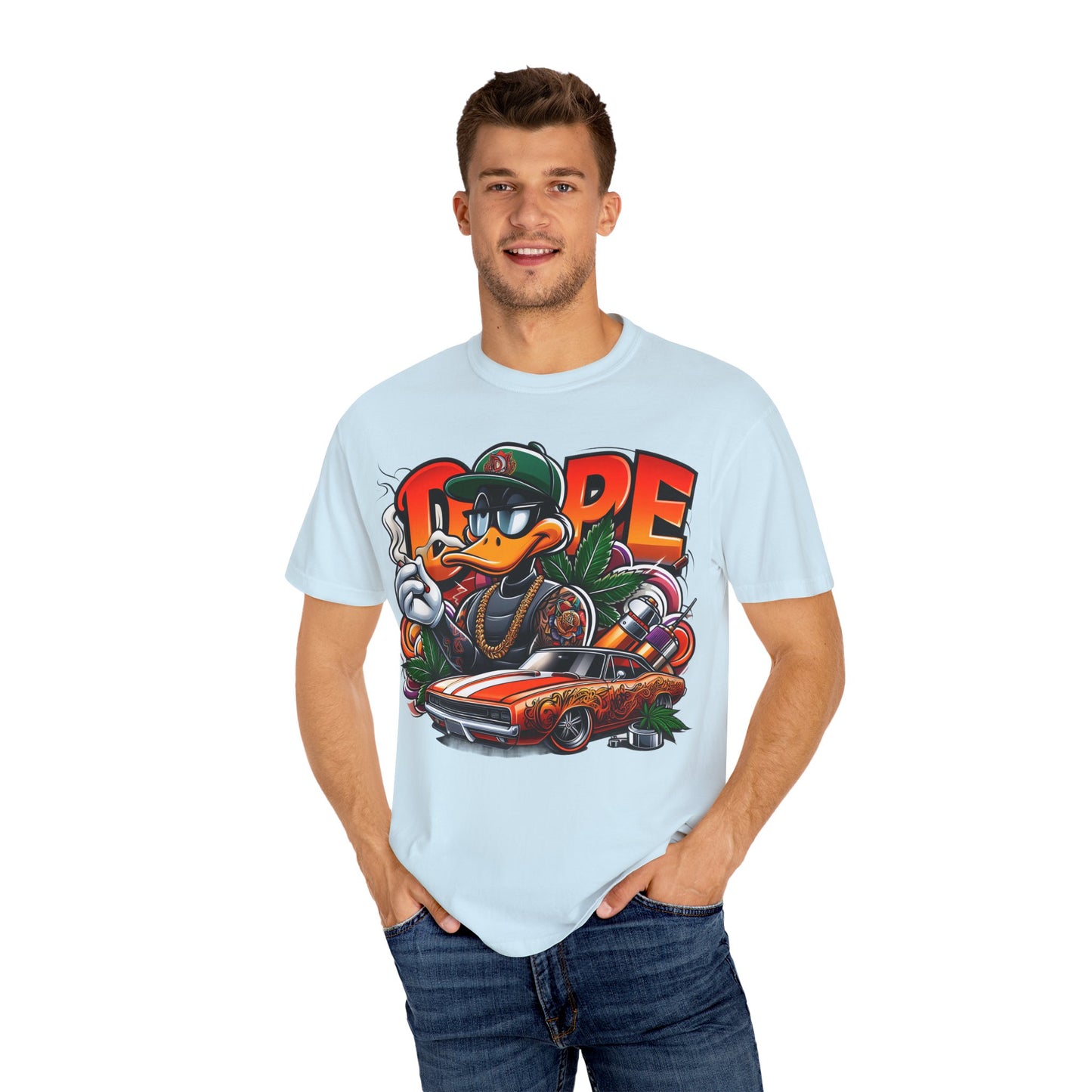 Cool Graphic T-Shirt, Streetwear Style, Urban Fashion, Unisex Tee, Casual Wear, Gift for Car Lovers, Hip-Hop Vibe, 420, Cannabis
