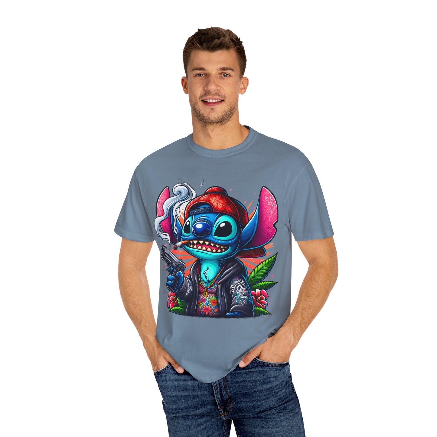 Vibrant Cartoon Graphic Tee, Unisex T-shirt, Casual Wear, Streetwear Style, Summer Fashion, Gift for Friends, Cannabis, 420