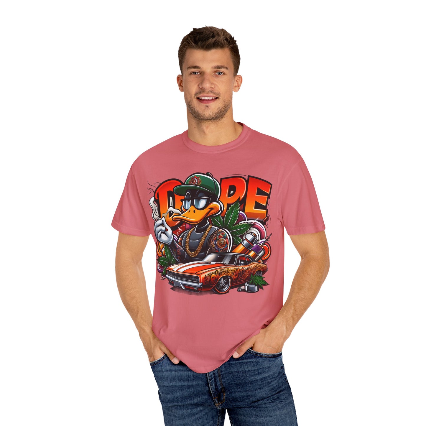 Cool Graphic T-Shirt, Streetwear Style, Urban Fashion, Unisex Tee, Casual Wear, Gift for Car Lovers, Hip-Hop Vibe, 420, Cannabis