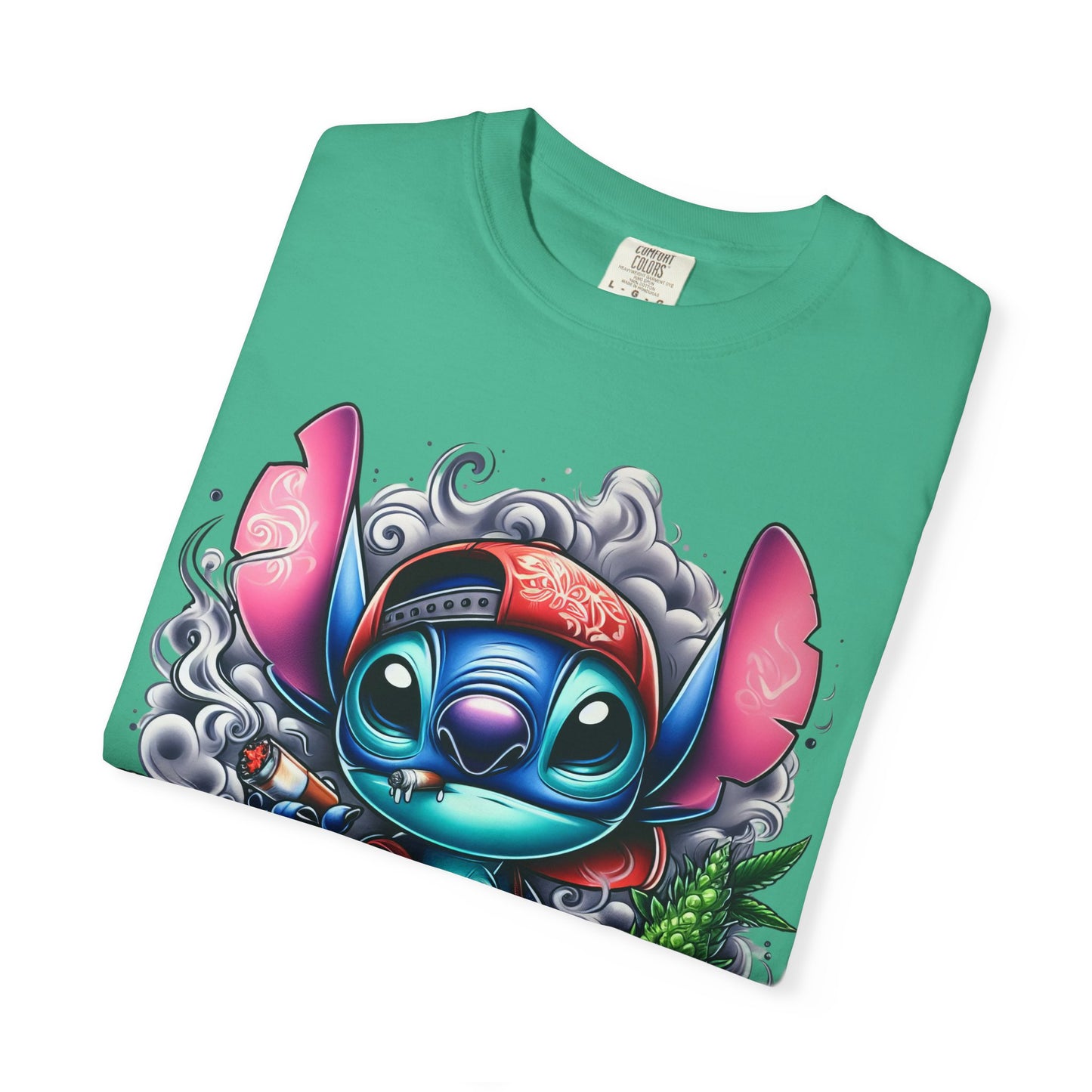 Vibrant Cartoon Character T-shirt, Fun Unisex Tee, Casual Streetwear, Gift for Teens, Summer Wardrobe Essential, Cannabis, 420
