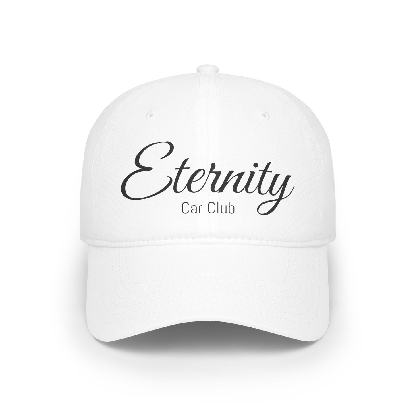 Eternity Car Club Low Profile Baseball Cap - Stylish Red Cap for Car Enthusiasts