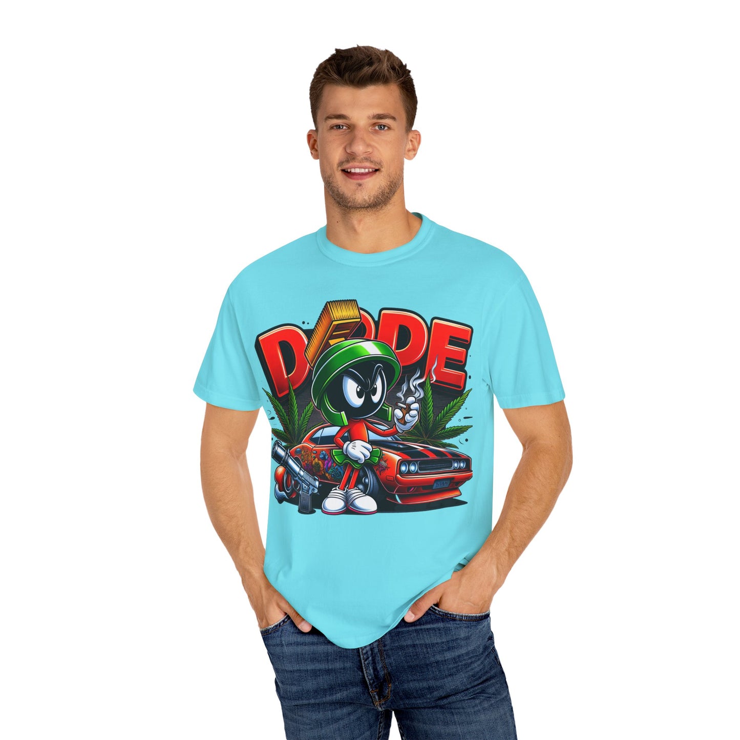 Dope Vibe Unisex Tee, Streetwear Graphic T-shirt, Cool Cartoon Shirt, Gift for Car Lovers, Retro Style Apparel. 420, Cannabis