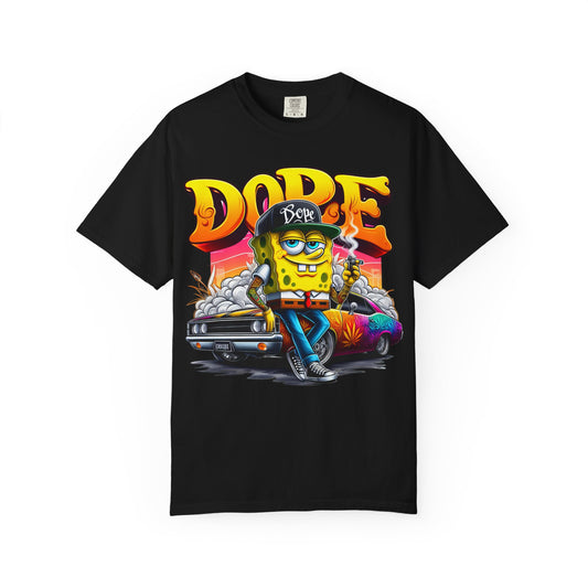 Dope SpongeBob Unisex T-shirt | Streetwear, Casual Wear, Graphic Tee, 420, Cannabis
