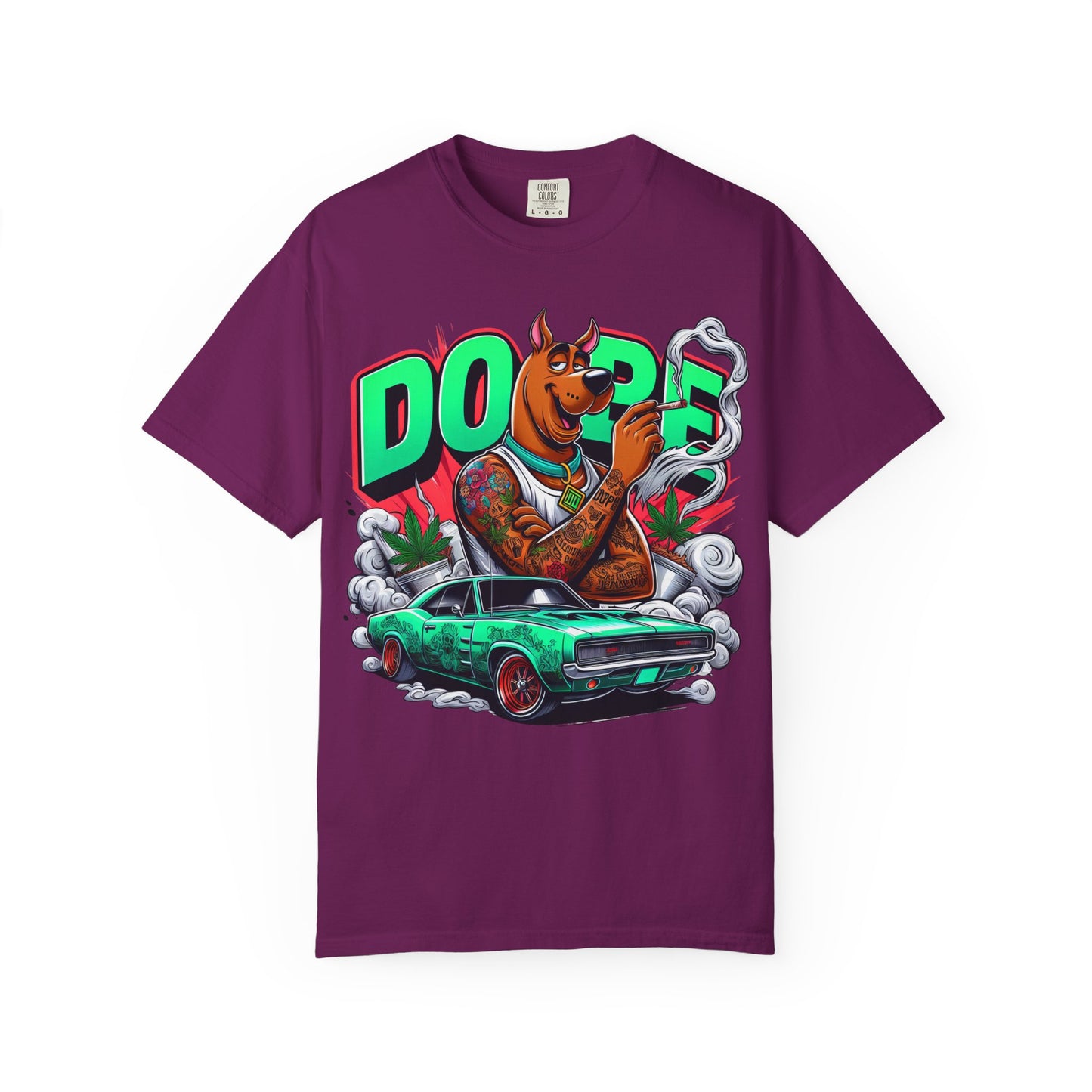 Dope Scooby-Doo Unisex T-Shirt, Cool Graphic Tee, Streetwear Shirt, Gift for Dog Lovers, Retro T-Shirt, 420, Cannabis