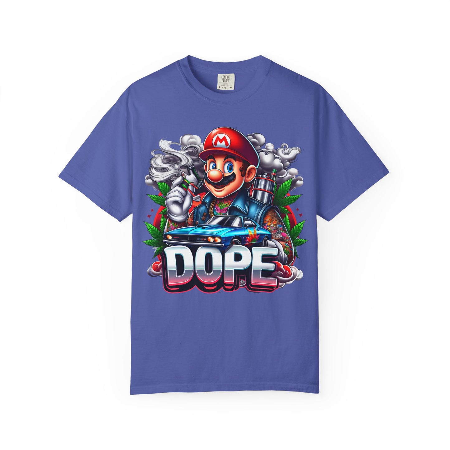 Dope Graphic Tee | Unisex Garment-Dyed T-shirt, Retro Gamer Shirt, Cute Gift for Gamers, Streetwear, Hip Hop Fashion, 420, Cannabis