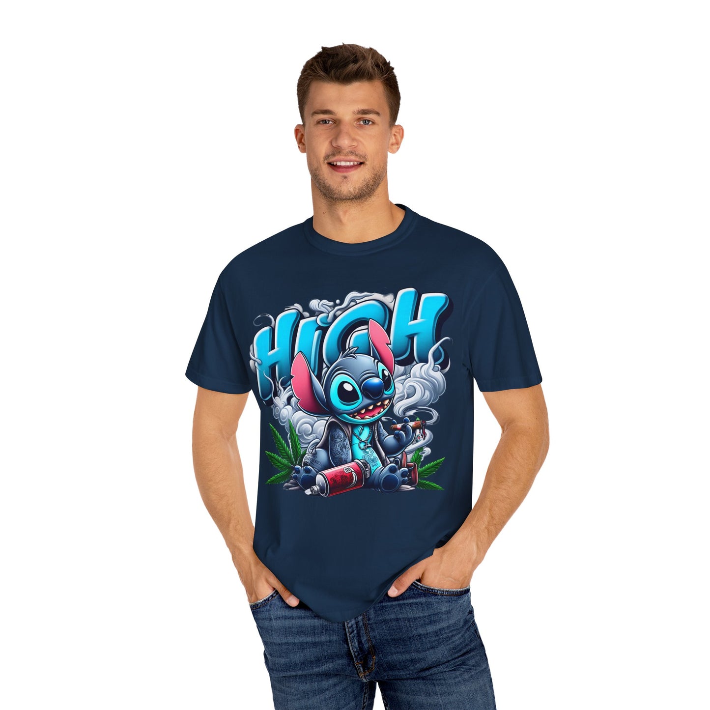 High Vibe Unisex T-Shirt, Chill Graphic Tee, Streetwear, Cannabis Culture, Gift for Stoners, Party Apparel, 420, Cannabis