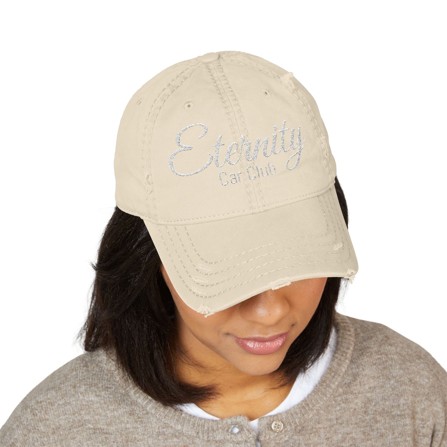 Embroidered Trendy Distressed Dad Hat