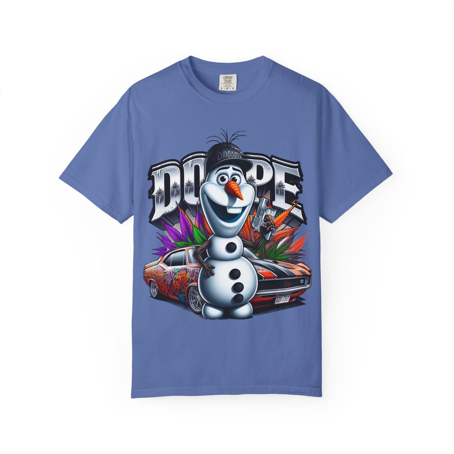 Dope Character Graphic Tee, Unisex T-Shirt for Casual Wear, Perfect Gift for Car Lovers, Cartoon Fan Apparel, Unique Statement Piece, 420, Cannabis
