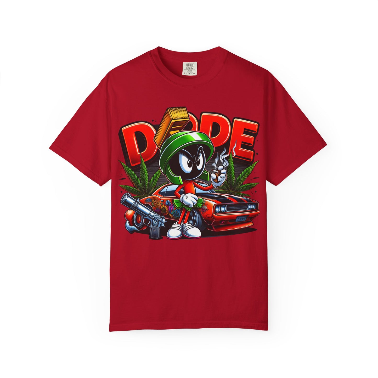 Dope Vibe Unisex Tee, Streetwear Graphic T-shirt, Cool Cartoon Shirt, Gift for Car Lovers, Retro Style Apparel. 420, Cannabis