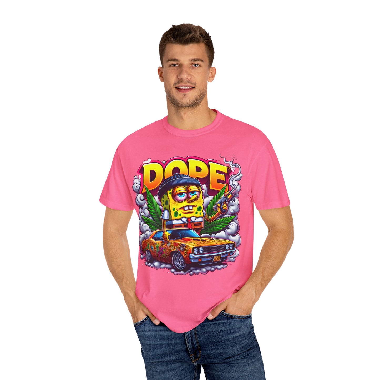 Vibrant Graphic Tee: Funky Cartoon T-Shirt, Unisex Fashion, Casual Wear, Gift for Friends, Streetwear Style, Cool Graphic Tee, 420, Cannabis