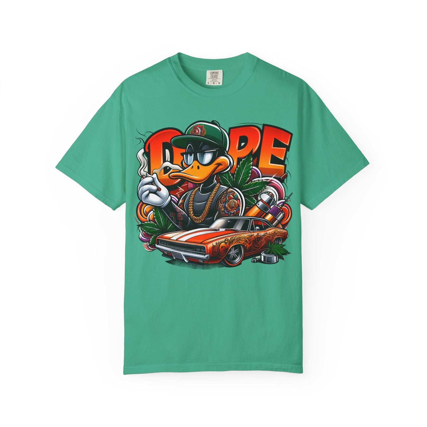 Cool Graphic T-Shirt, Streetwear Style, Urban Fashion, Unisex Tee, Casual Wear, Gift for Car Lovers, Hip-Hop Vibe, 420, Cannabis
