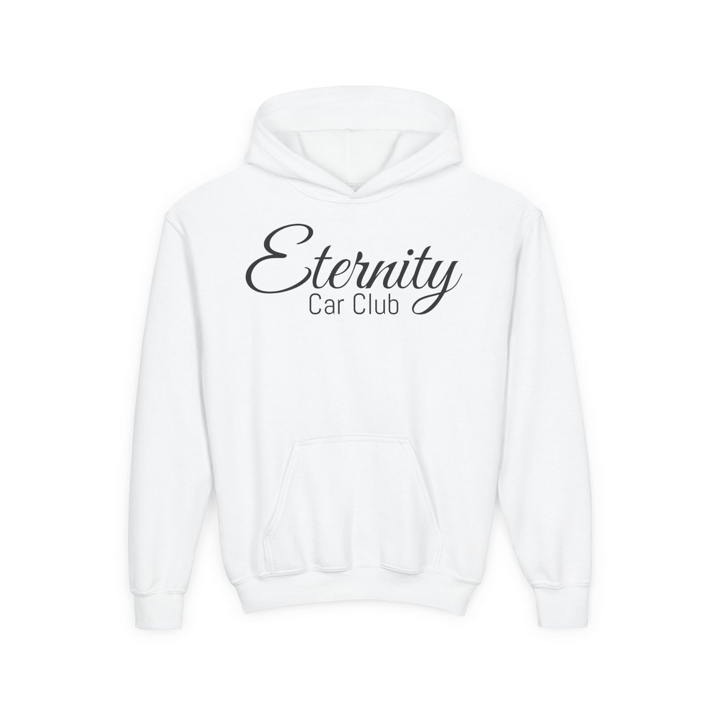 Eternity Car Club Youth Hoodie, Cool Teen Sweatshirt, Unisex Pullover, Birthday Gift, Car Enthusiast Apparel