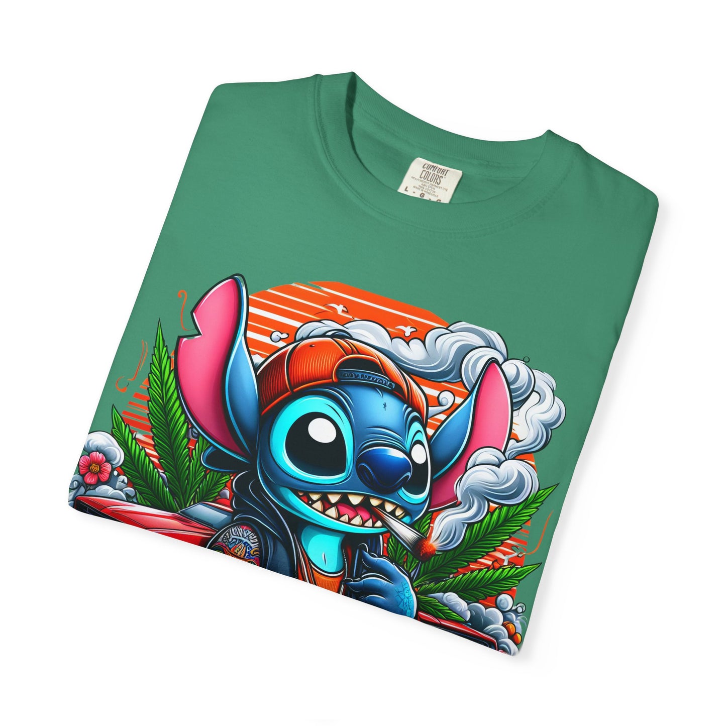 Dope Illustrated Unisex Garment-Dyed T-Shirt | Trendy Streetwear, Casual Style, Summer Fashion,
