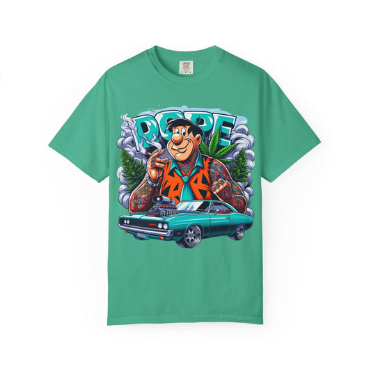 Cool Vintage Graphic Tee - Retro Car & Cartoon Design, Perfect for Summer, Gift for Car Lovers, Men's & Women's Casual Wear, 420, Cannabis