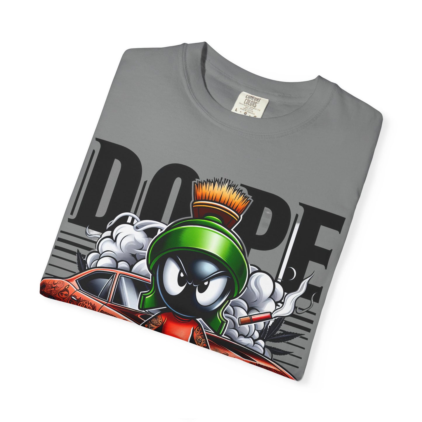 Dope Marvin the Martian Unisex T-shirt, Retro Cartoon Tee, Streetwear Top, Gift for Fans, Casual Everyday Wear, Perfect for Parties, Cannabis, 420