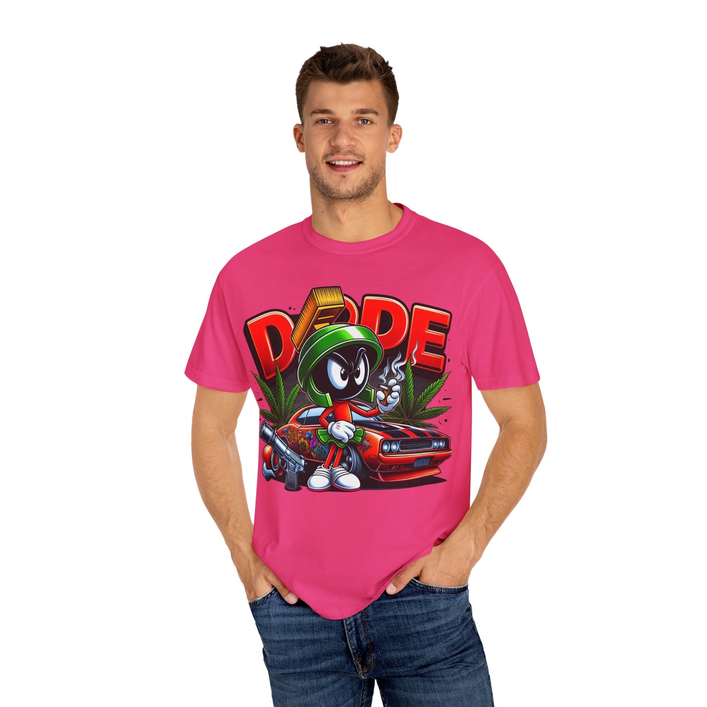 Dope Vibe Unisex Tee, Streetwear Graphic T-shirt, Cool Cartoon Shirt, Gift for Car Lovers, Retro Style Apparel. 420, Cannabis