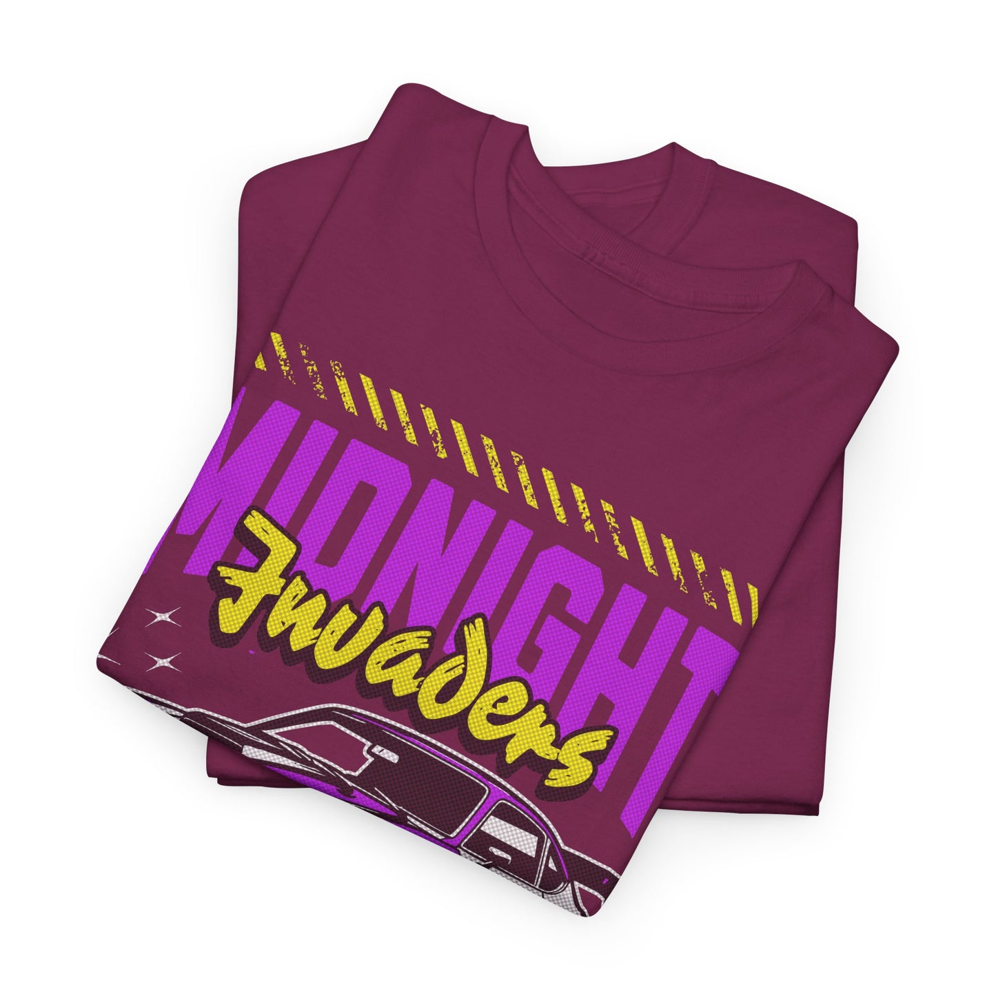 Retro Car Graphic Tee, Midnight Cruisers T-Shirt, Gift for Car Lovers, 90s Apparel, Car Show Fashion
