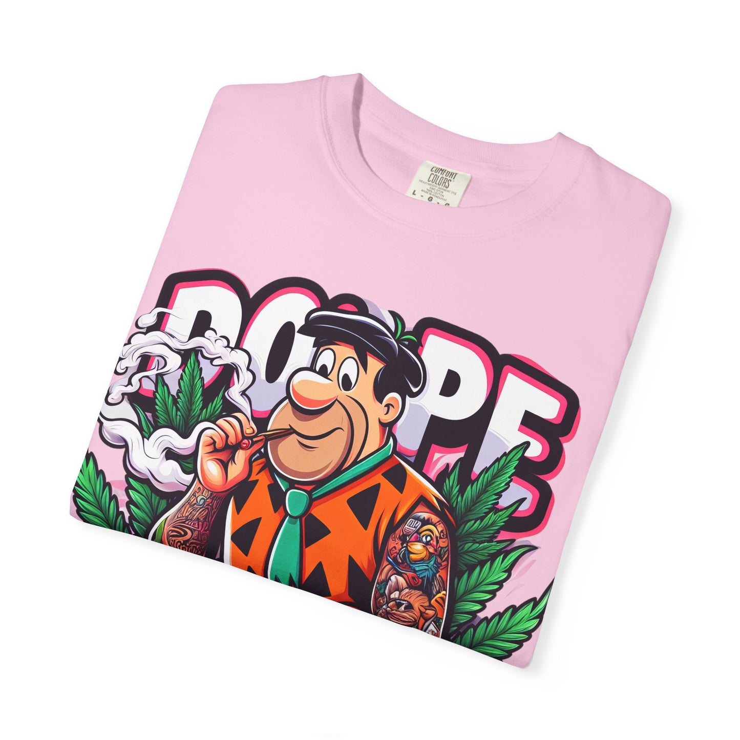 Cool Retro Cartoon T-shirt, Vintage Vibe Tee, Gift for Dads, Smoky Chill Shirt, Unisex Garment-Dyed Tee, Streetwear Style, 420, Cannabis