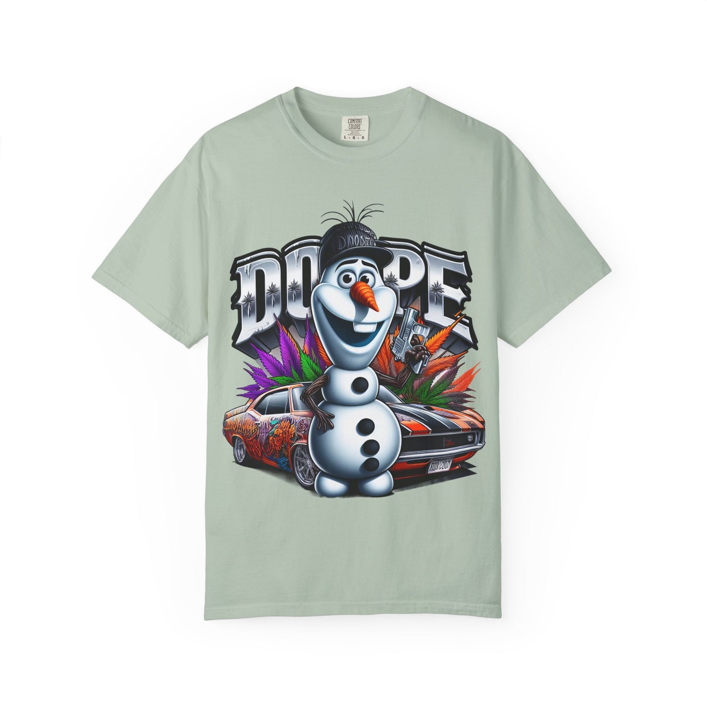 Dope Character Graphic Tee, Unisex T-Shirt for Casual Wear, Perfect Gift for Car Lovers, Cartoon Fan Apparel, Unique Statement Piece, 420, Cannabis