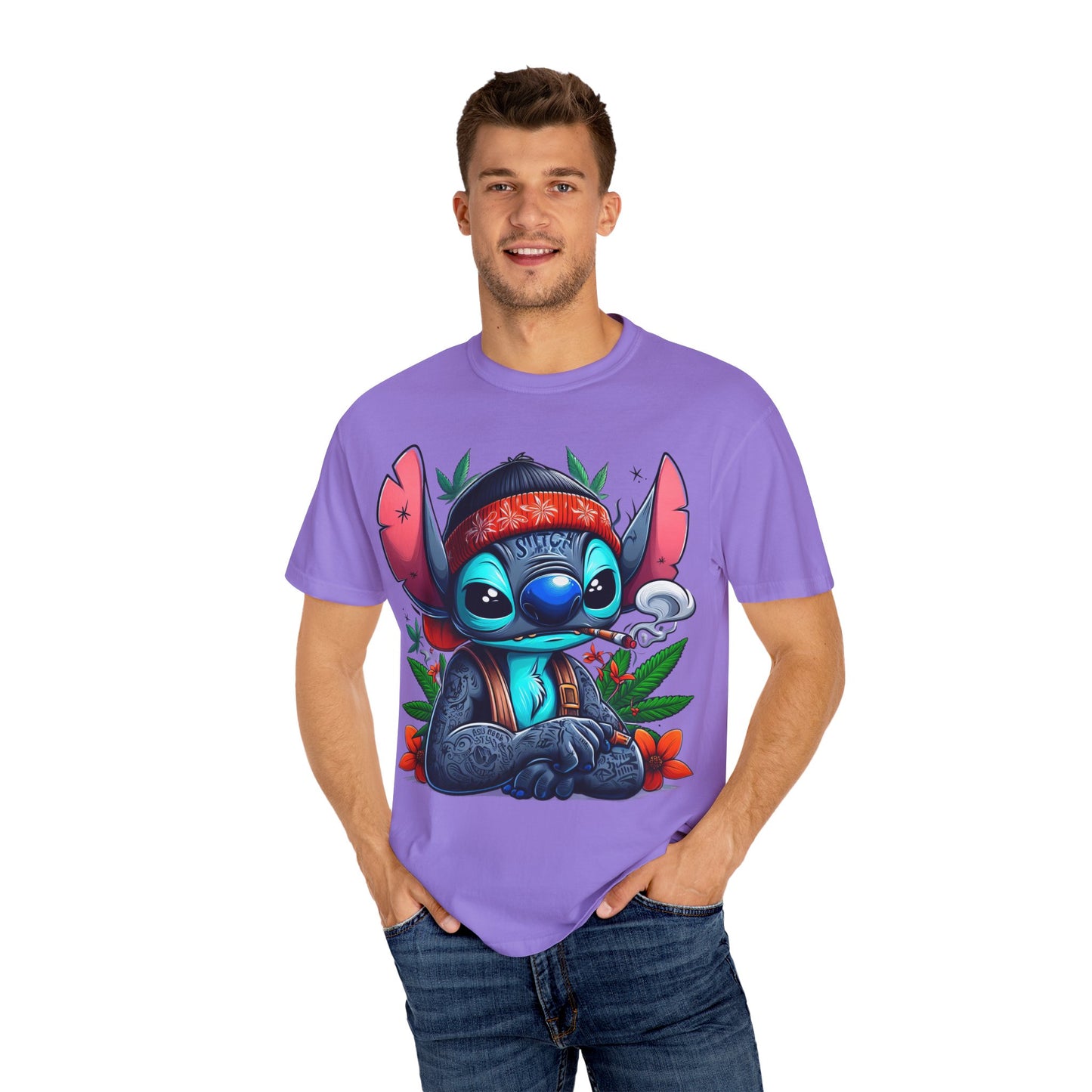 Funky Alien-Inspired Unisex T-Shirt | Casual Wear, Gift for Kids, Vintage Style, Festival Fashion, Graphic Tee, 420, Cannabis