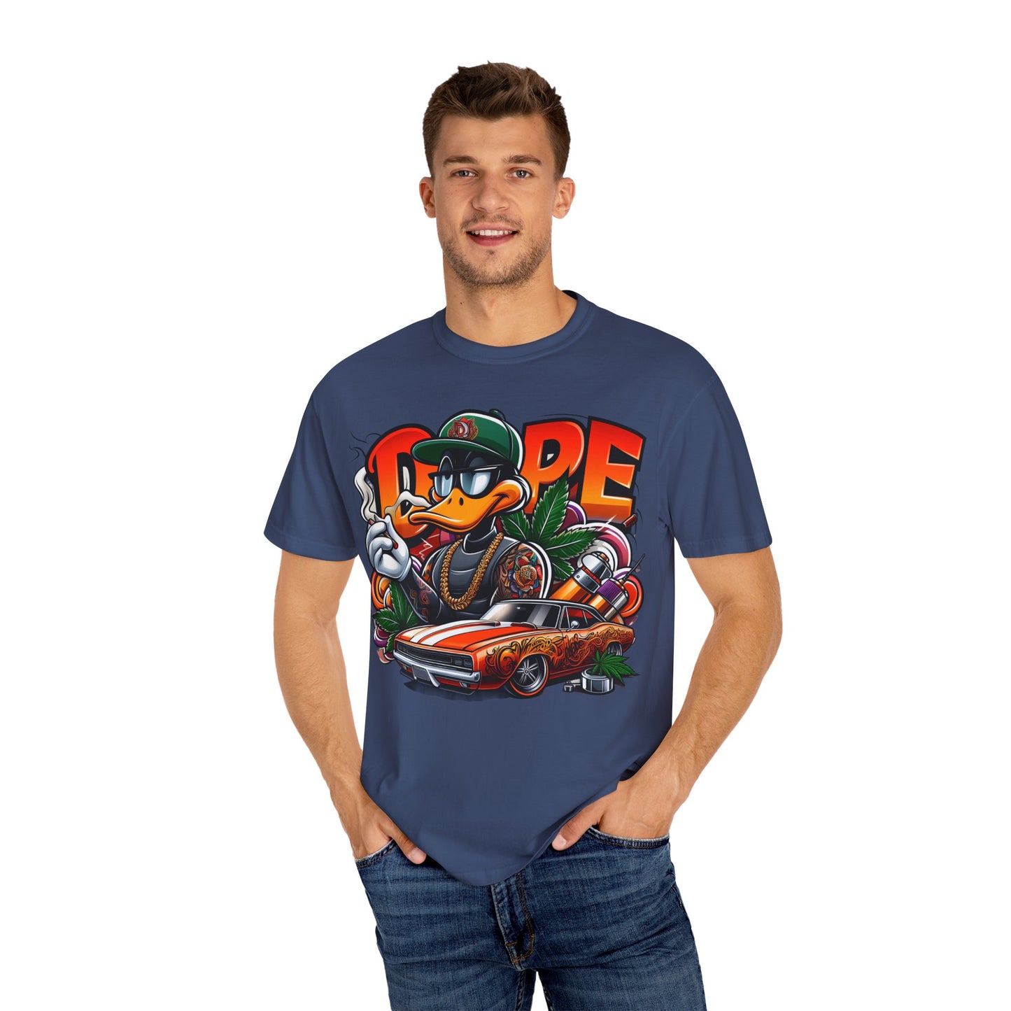 Cool Graphic T-Shirt, Streetwear Style, Urban Fashion, Unisex Tee, Casual Wear, Gift for Car Lovers, Hip-Hop Vibe, 420, Cannabis