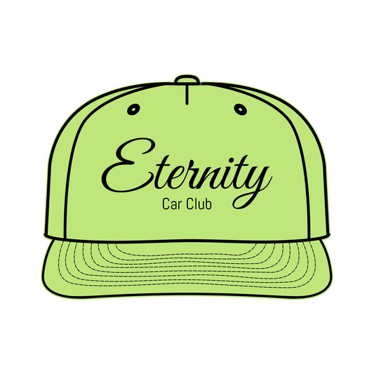 Eternity Car Club Surf Cap - Stylish Red & White Snapback for Enthusiasts