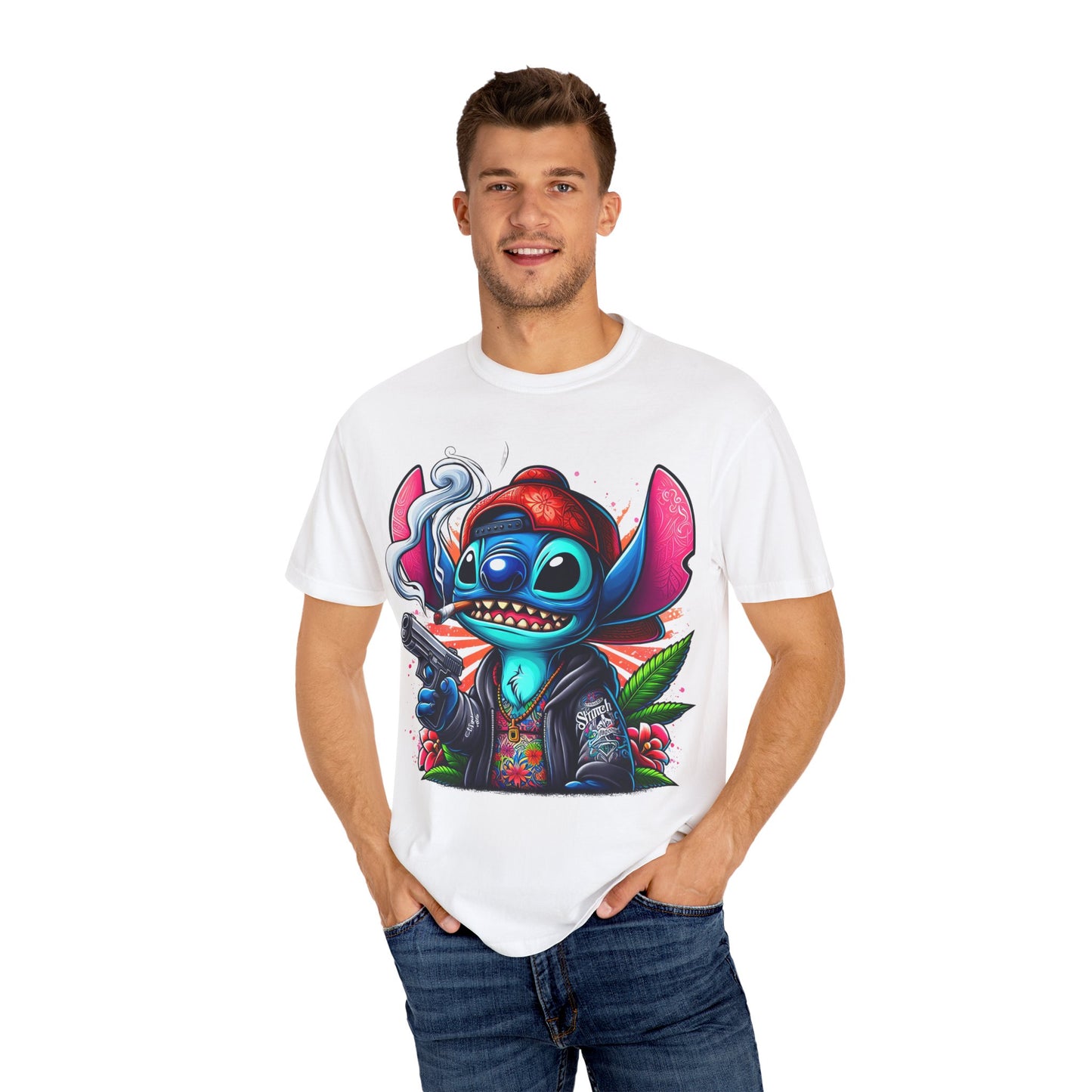 Vibrant Cartoon Graphic Tee, Unisex T-shirt, Casual Wear, Streetwear Style, Summer Fashion, Gift for Friends, Cannabis, 420