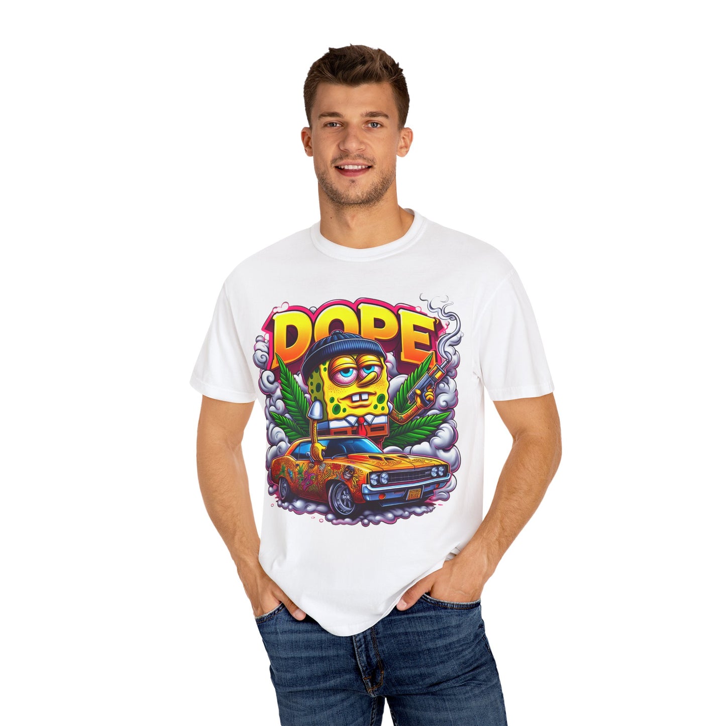 Vibrant Graphic Tee: Funky Cartoon T-Shirt, Unisex Fashion, Casual Wear, Gift for Friends, Streetwear Style, Cool Graphic Tee, 420, Cannabis